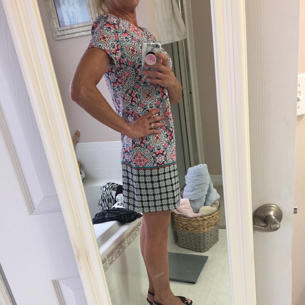 CYNTHIA ROWLEY PRINTED SHEATH DRESS - Picture 3 of 8